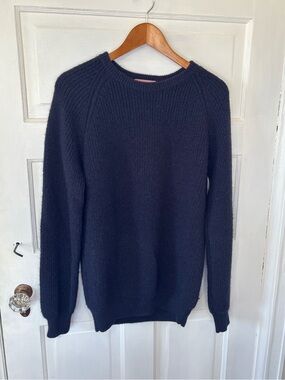 Men’s Apolis Global Citizens Navy Crewneck Alpaca Knit Sweater